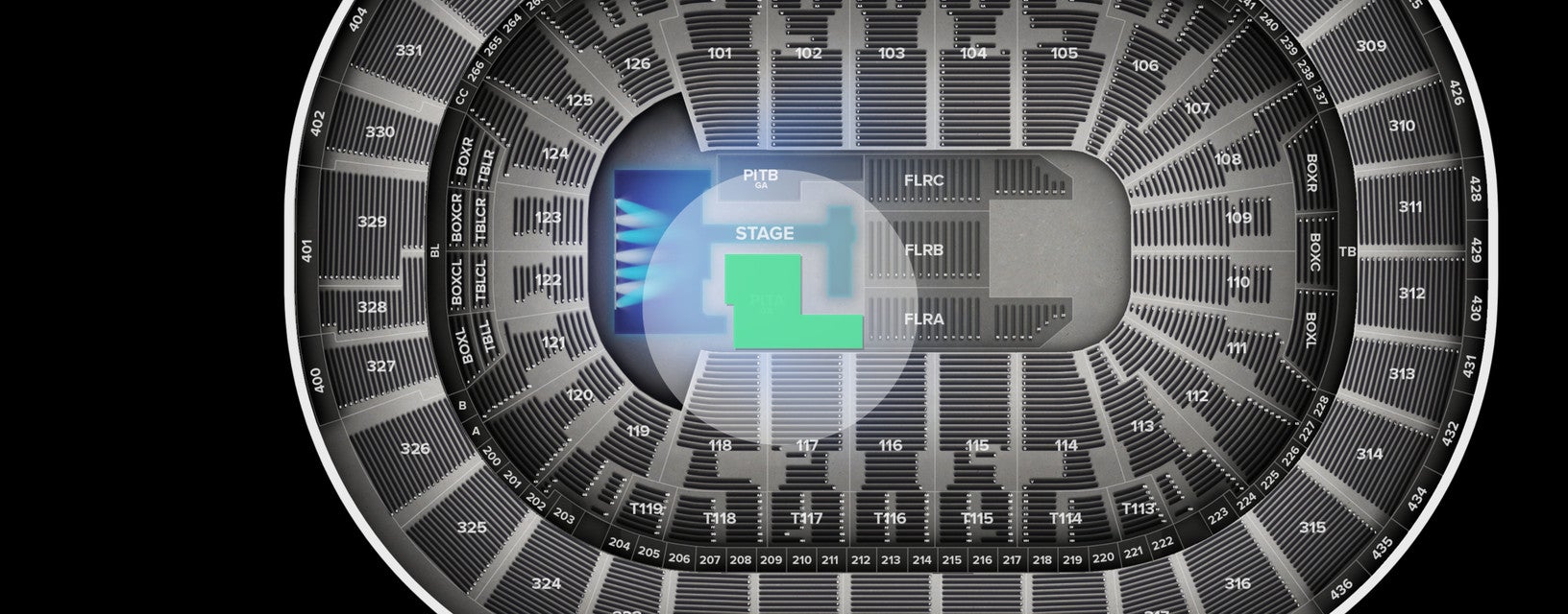 Seat view from Pit