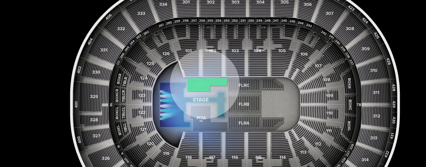 Seat view from Pit