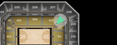 Seat view from 100 Level