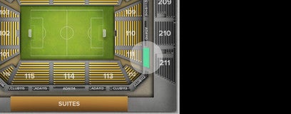 Seat view from Club