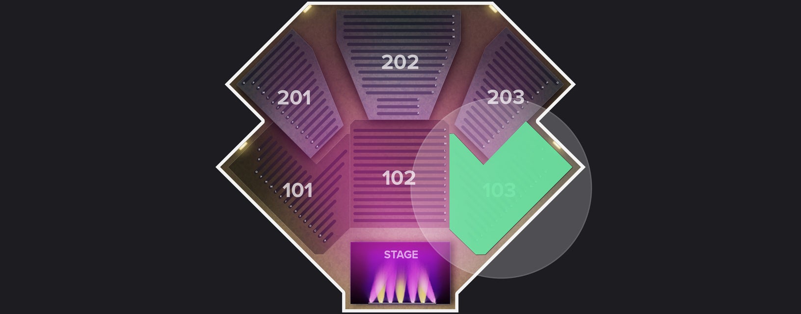 Seat view from Lower
