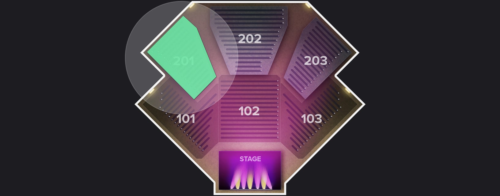 Seat view from Upper