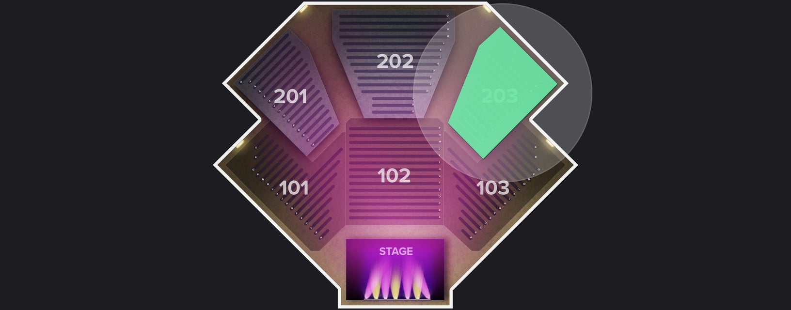 Seat view from Upper