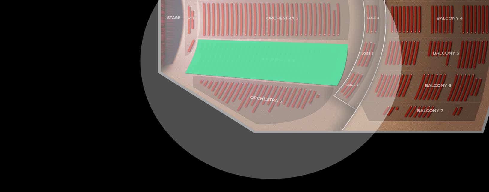 Seat view from Orchestra
