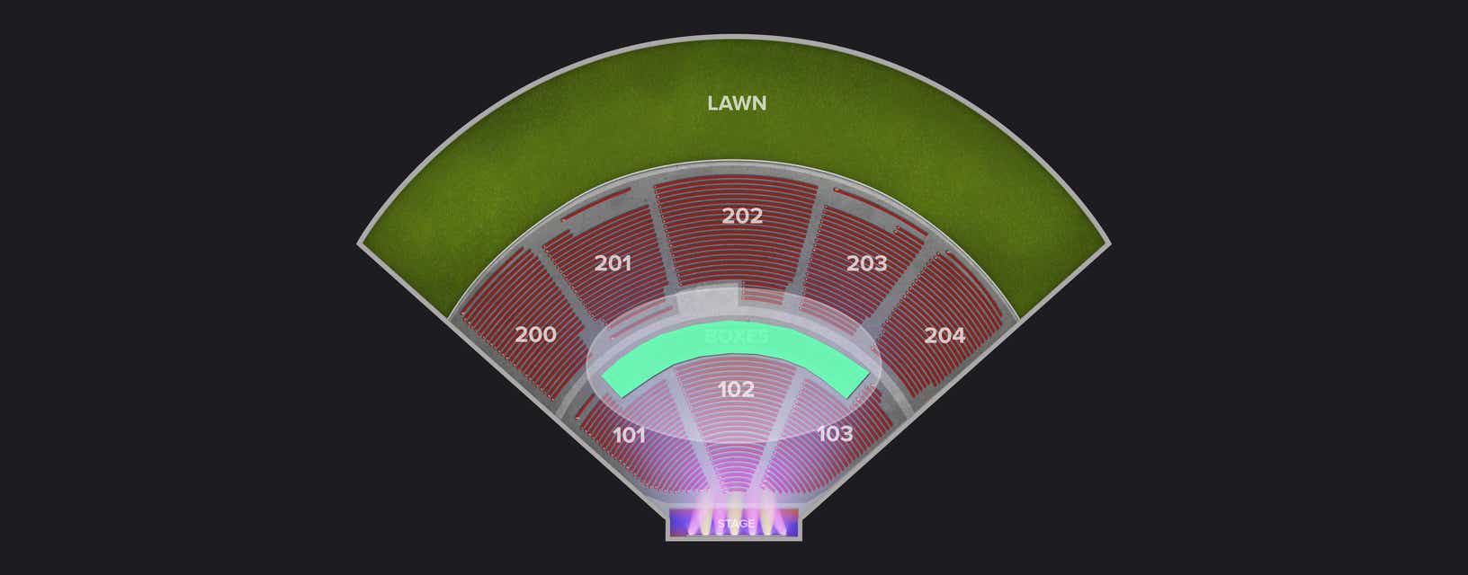 Seat view from Box