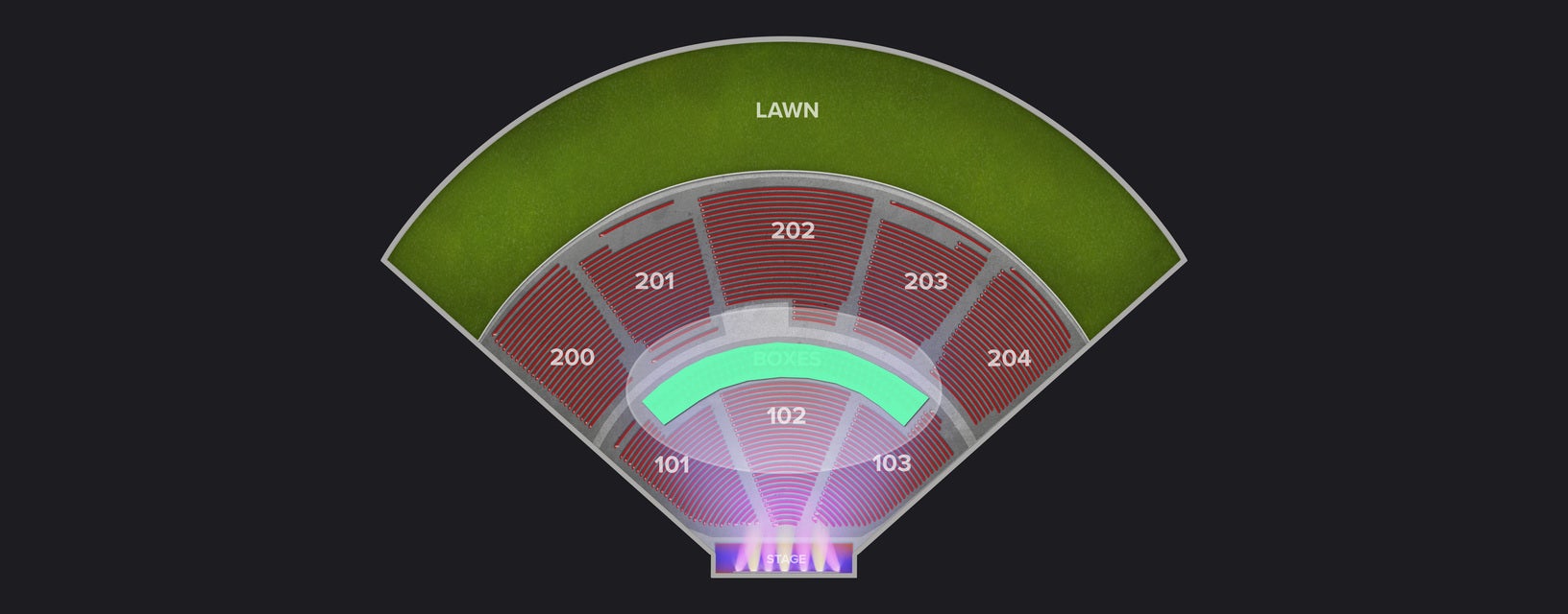 Seat view from Box