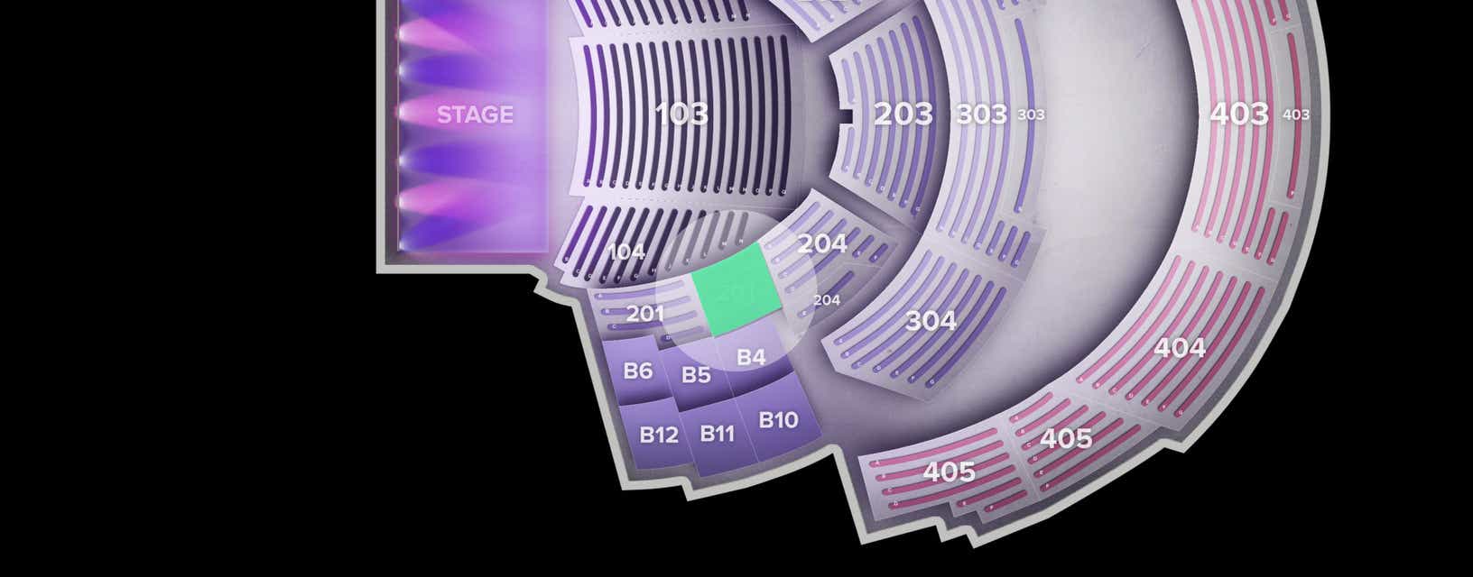 Seat view from Loge