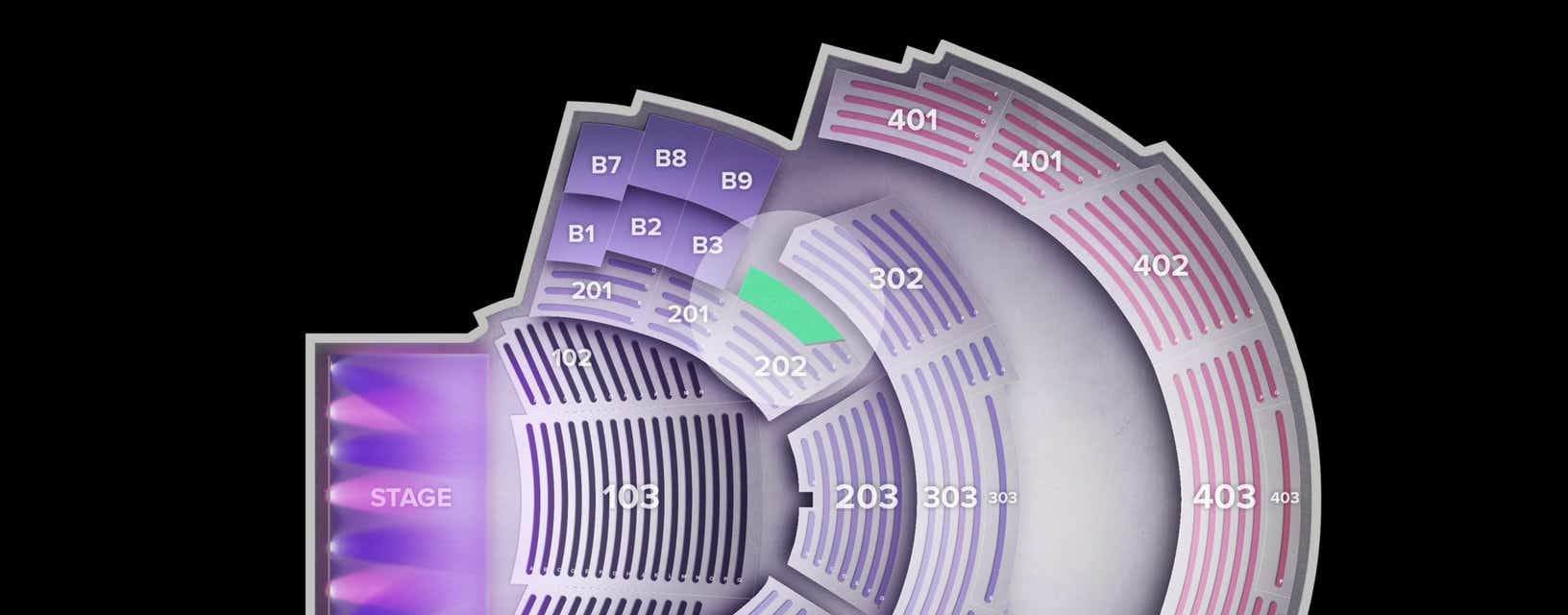 Seat view from Loge