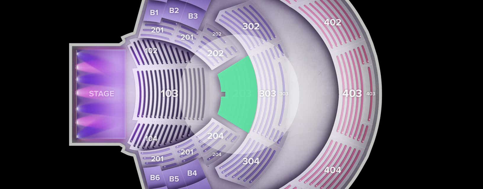 Seat view from Loge