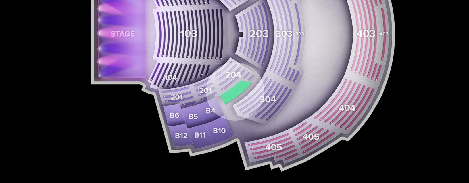 Seat view from Loge