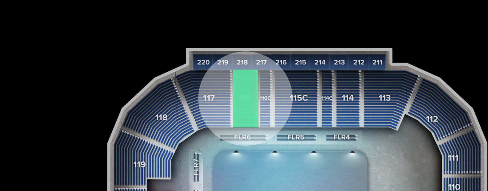 Seat view from Lower
