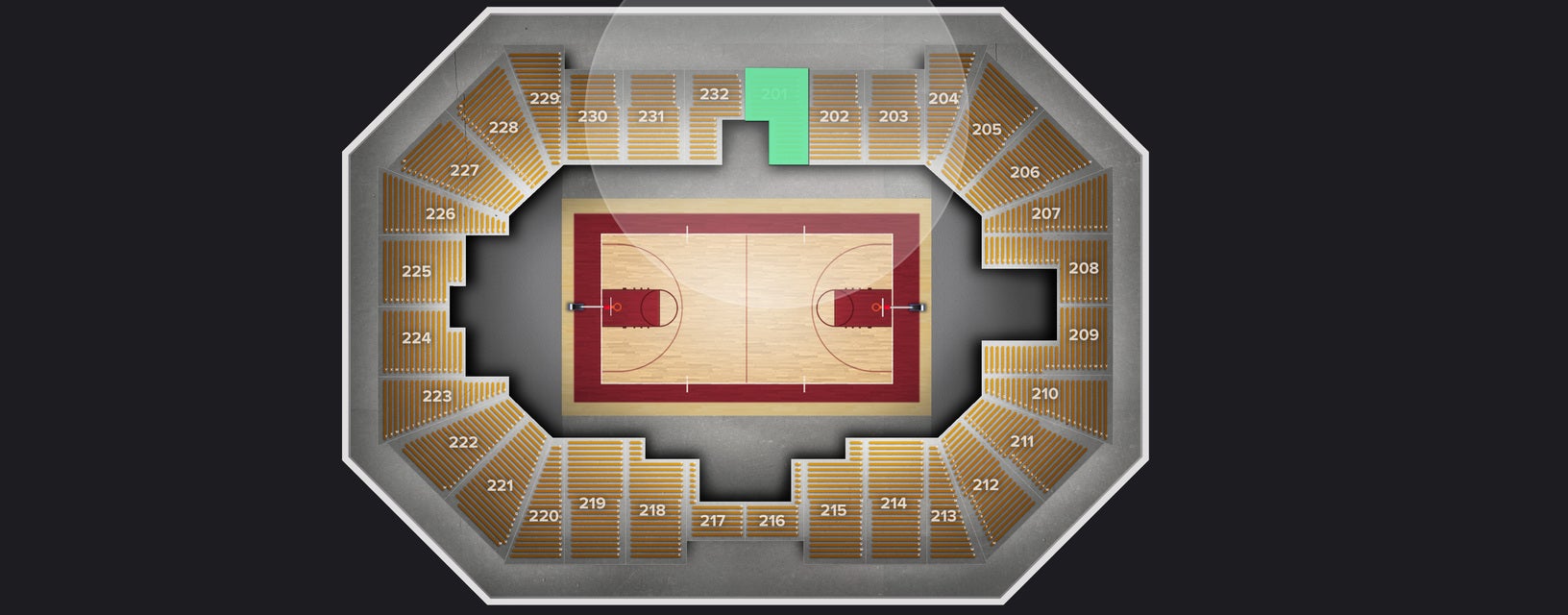 Seat view from Upper