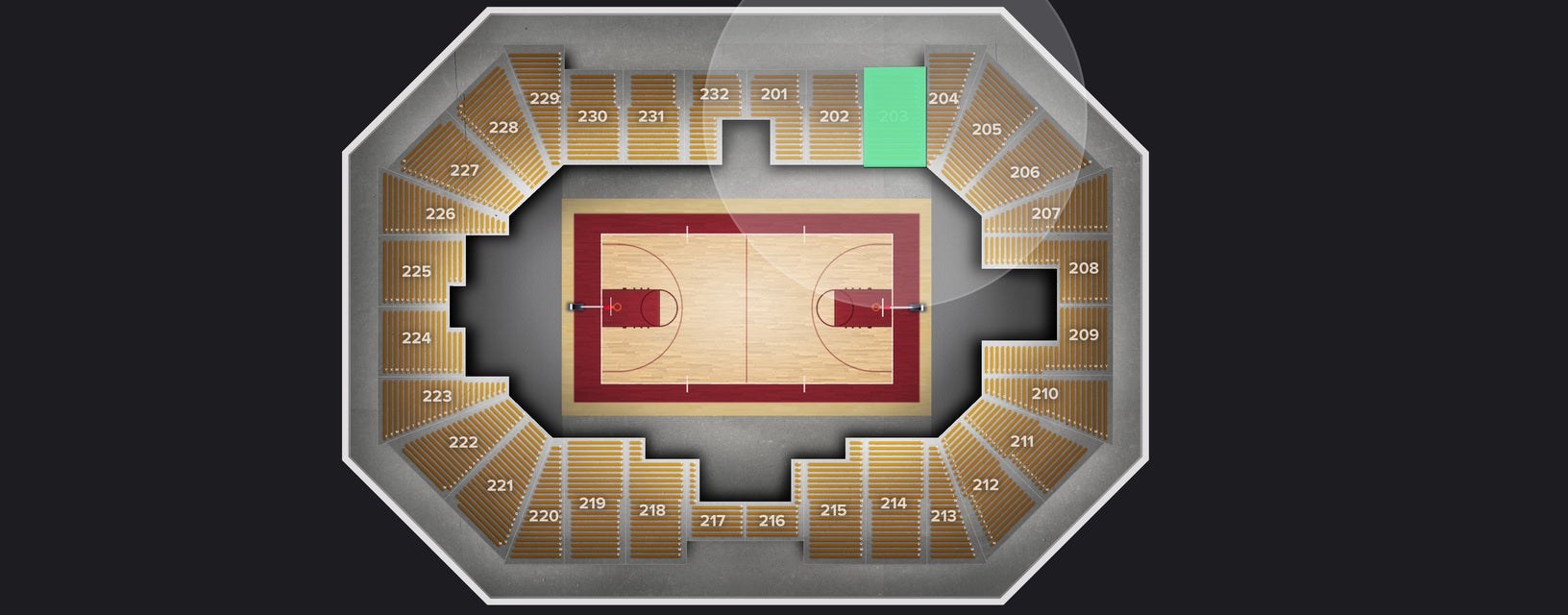 Seat view from Upper
