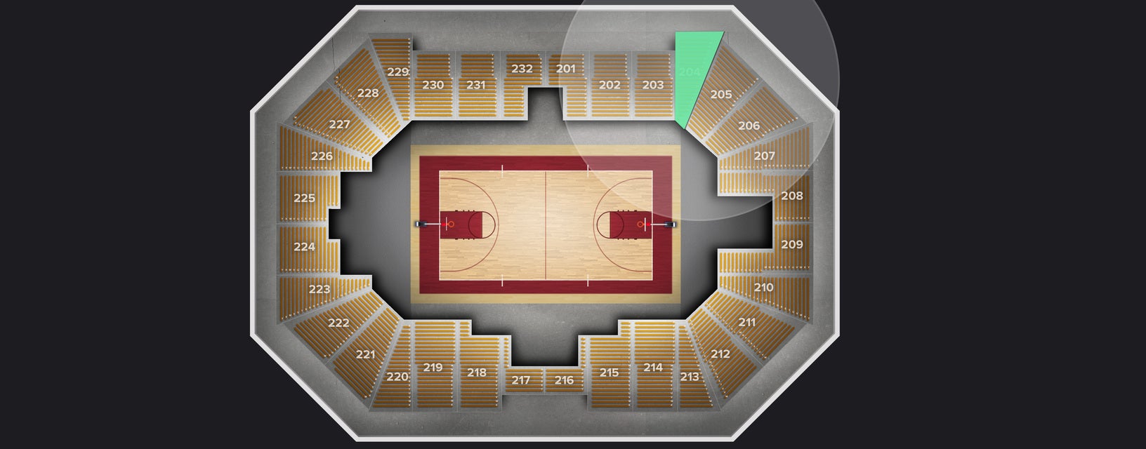 Seat view from Upper