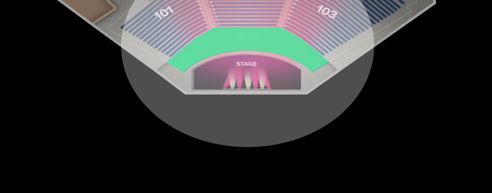 Seat view from Pit