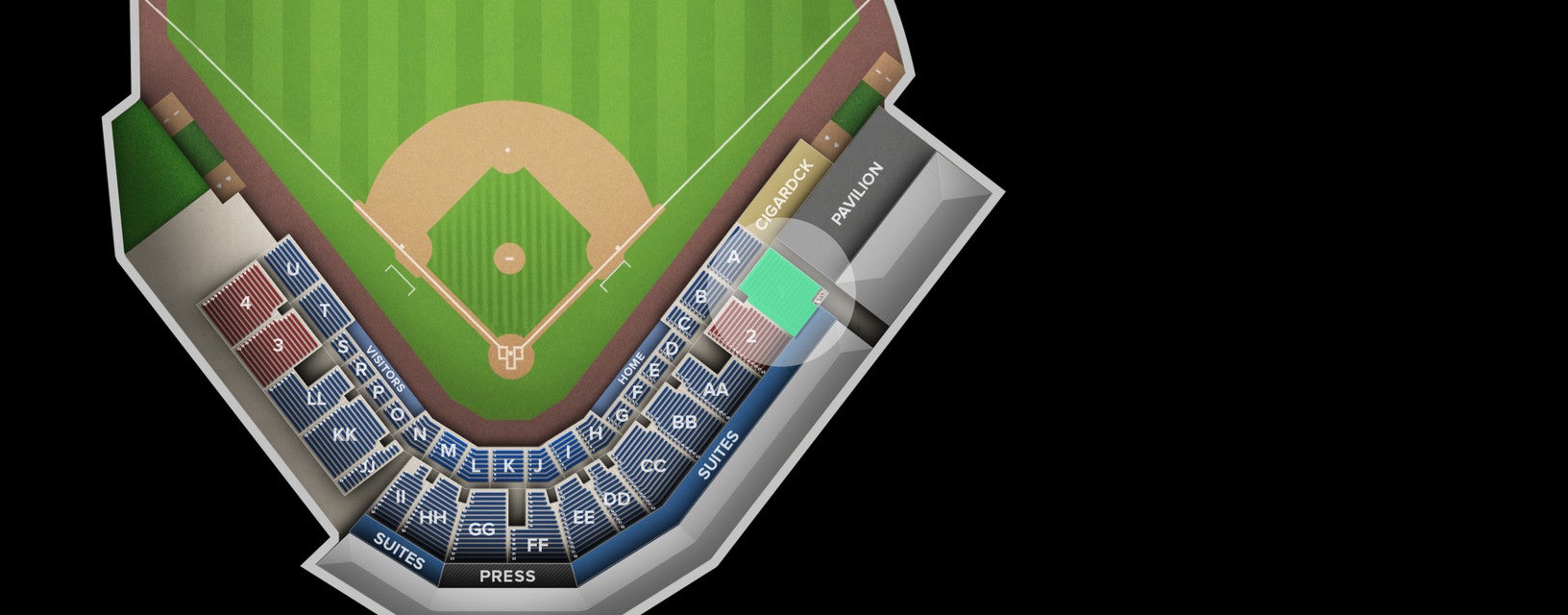 Seat view from 1