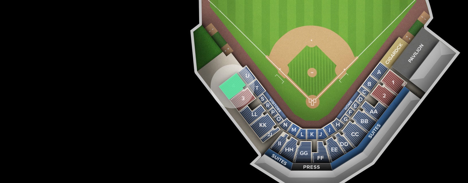 Seat view from 4