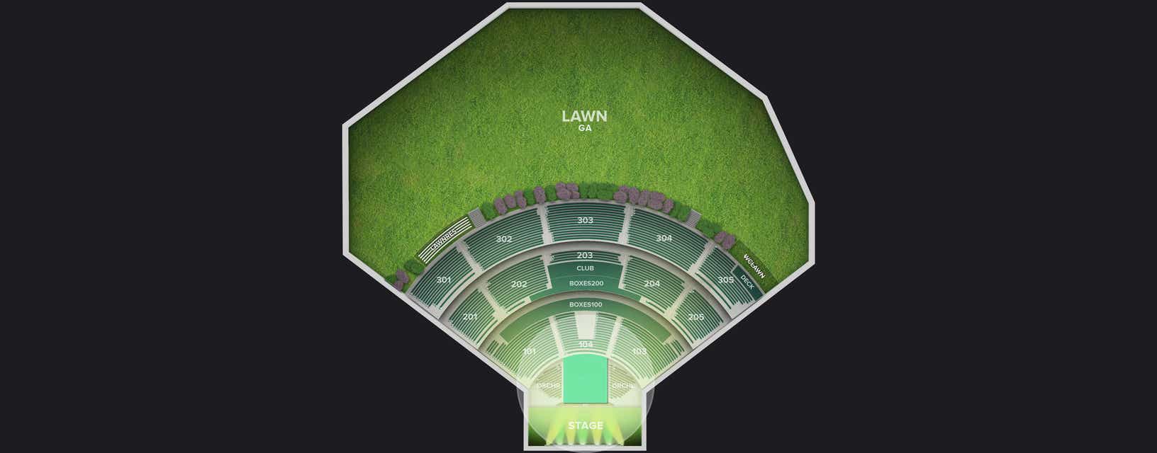 Seat view from Orchestra Center