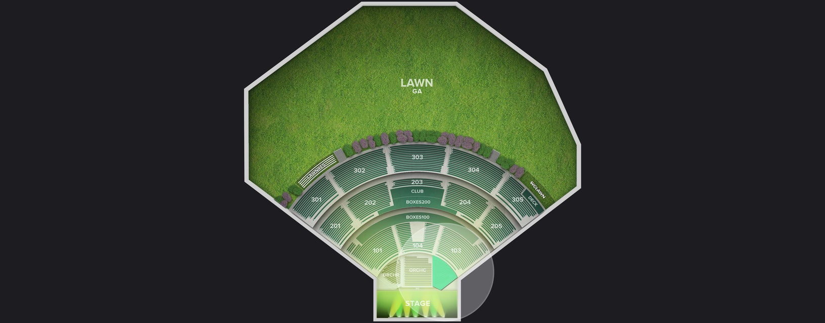 Seat view from Orchestra Left