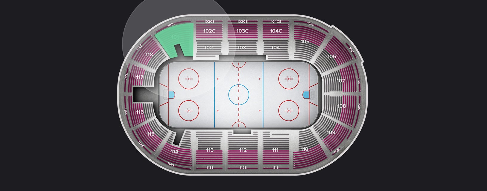 Seat view from Section