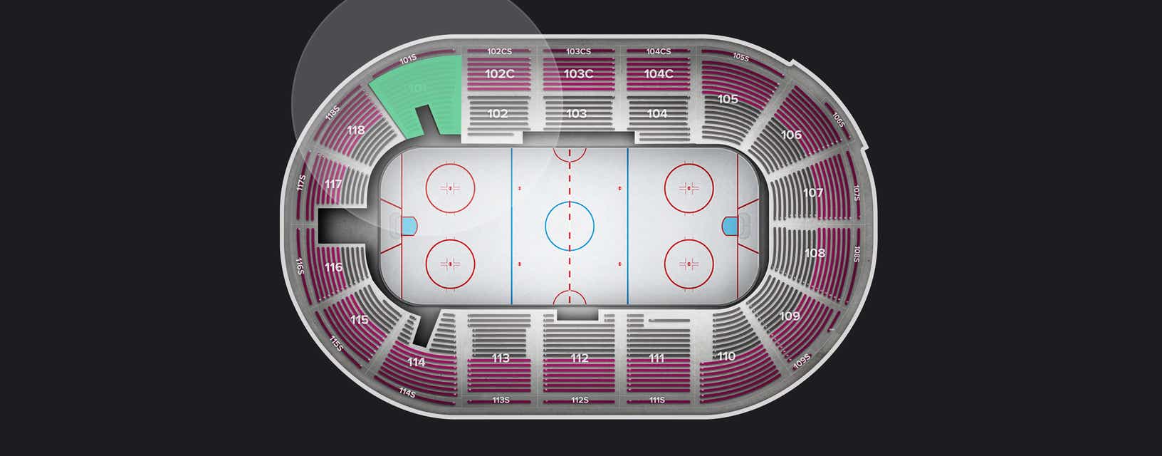 Seat view from Section