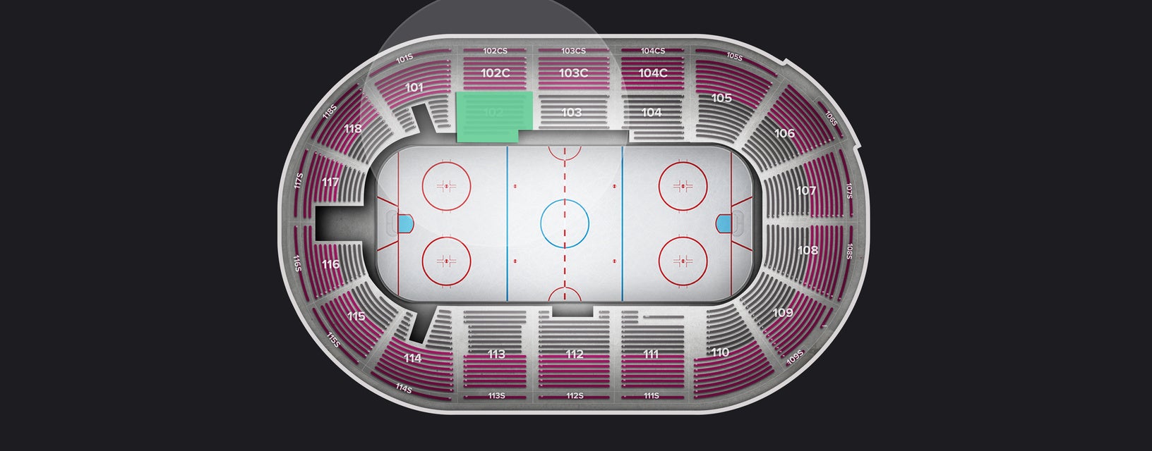 Seat view from Section