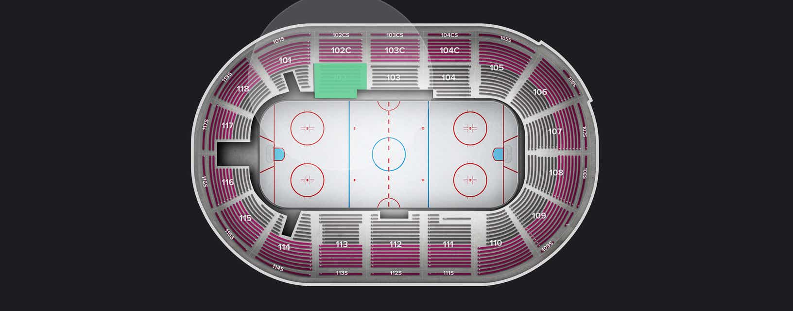 Seat view from Section