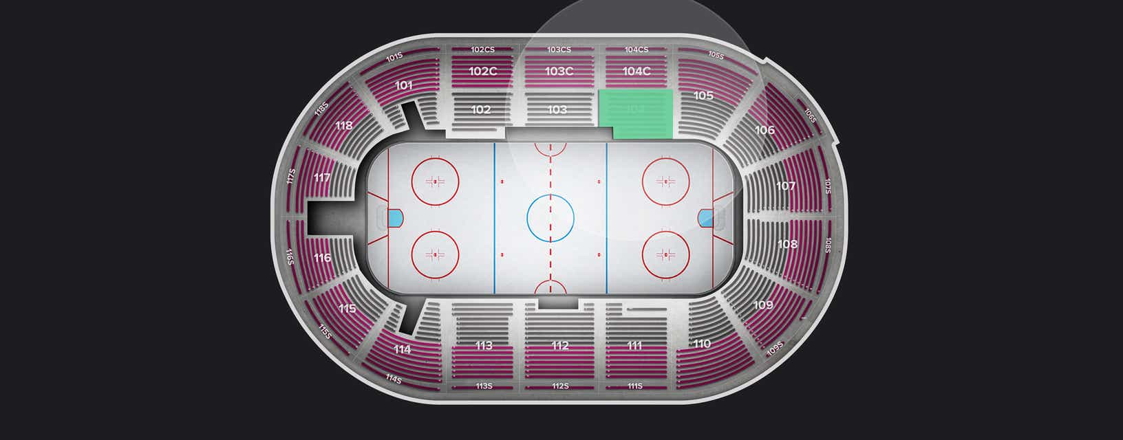 Seat view from Section