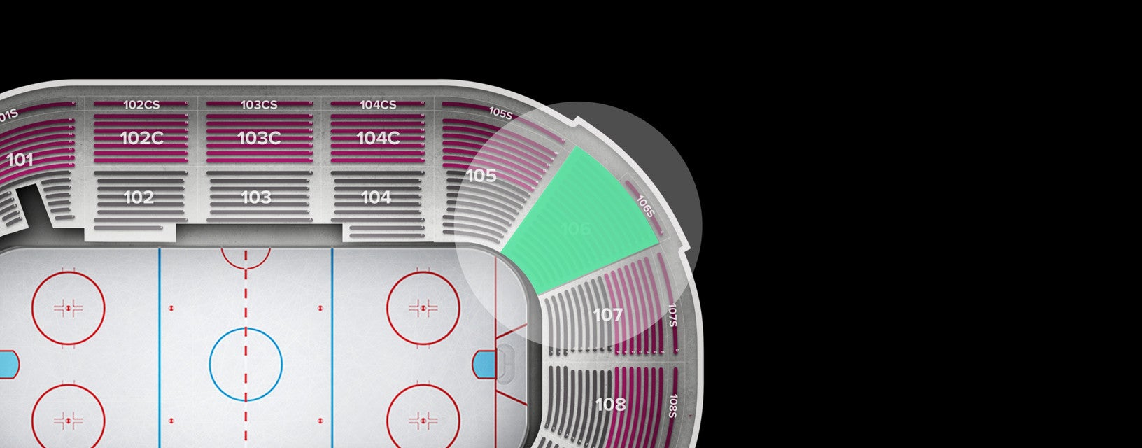 Seat view from Section