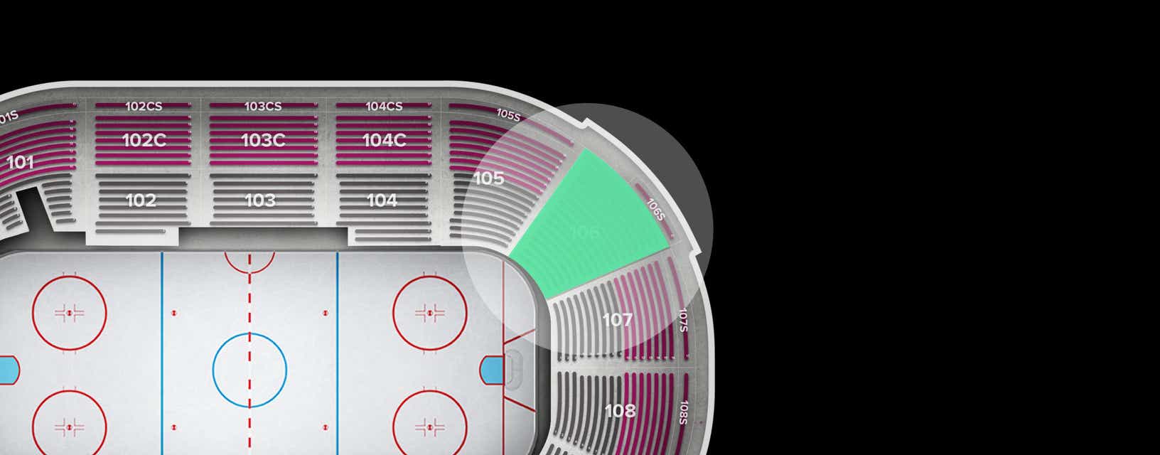 Seat view from Section
