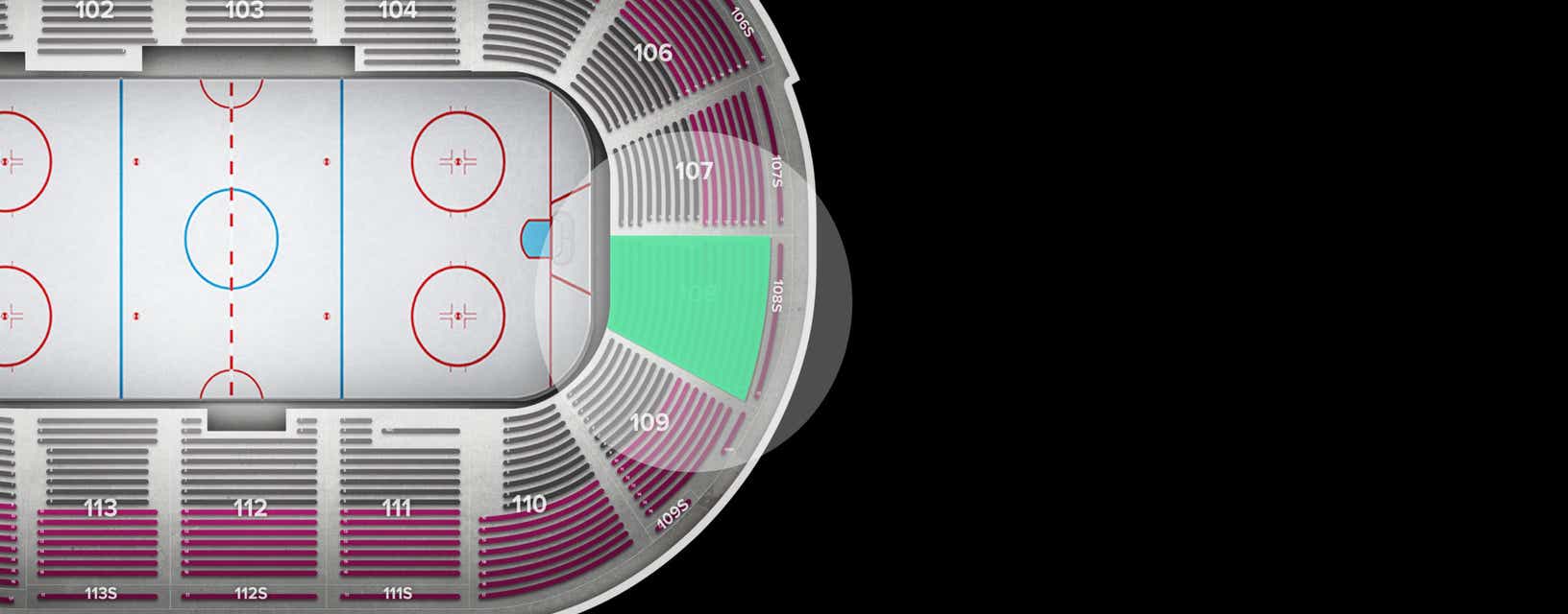 Seat view from Section
