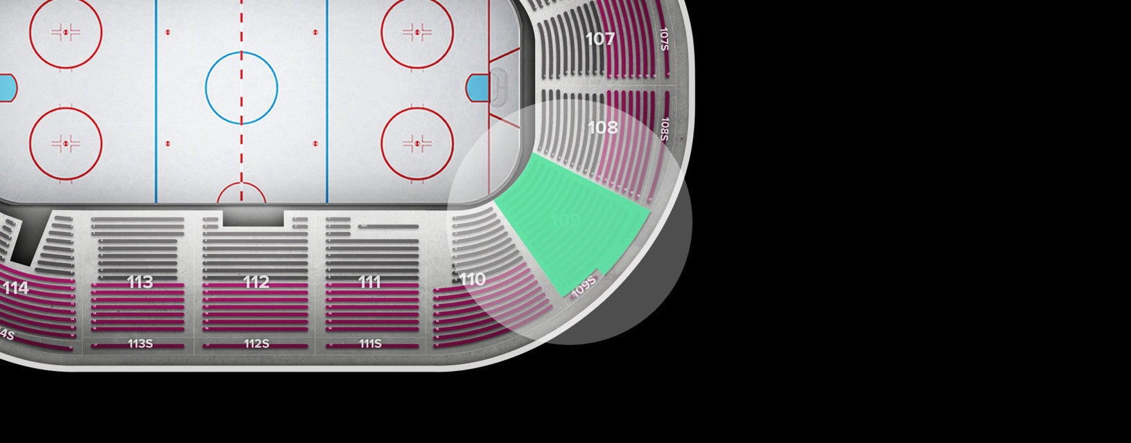 Seat view from Section