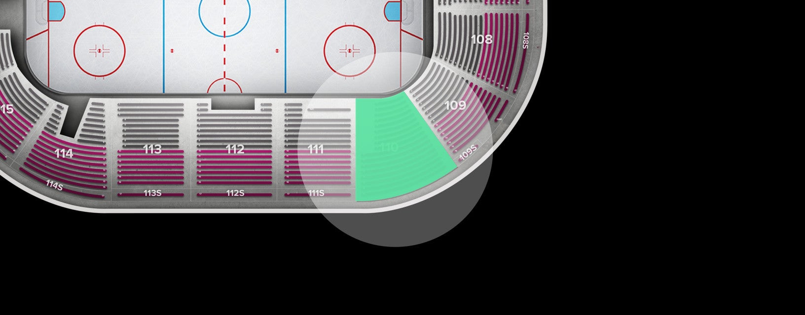 Seat view from Section