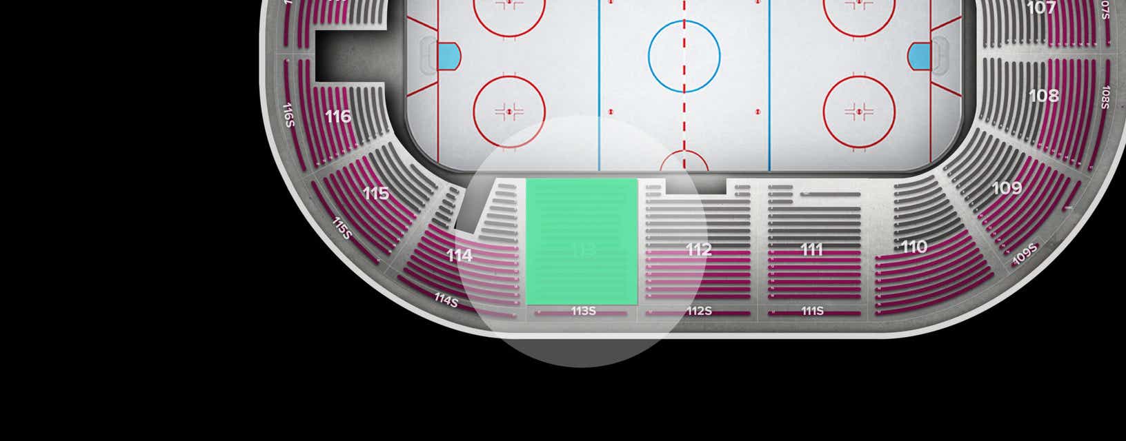 Seat view from Section