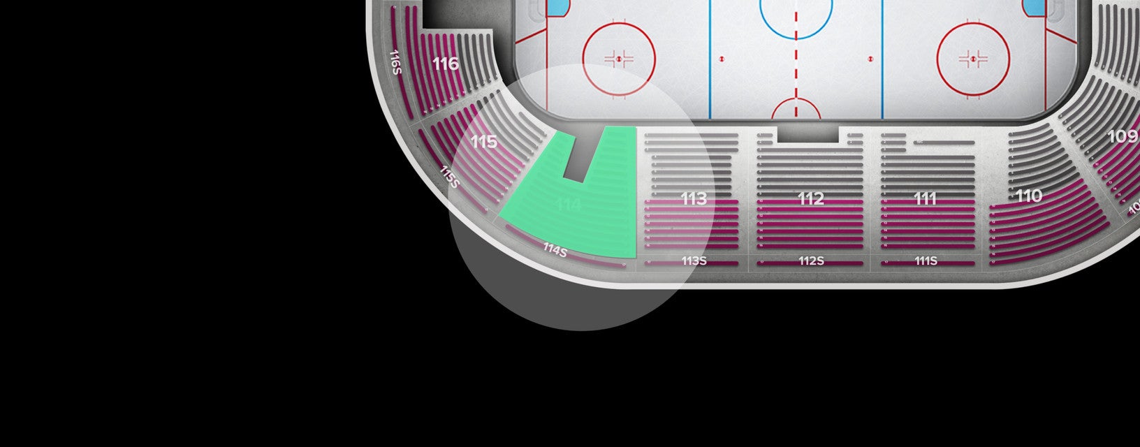 Seat view from Section