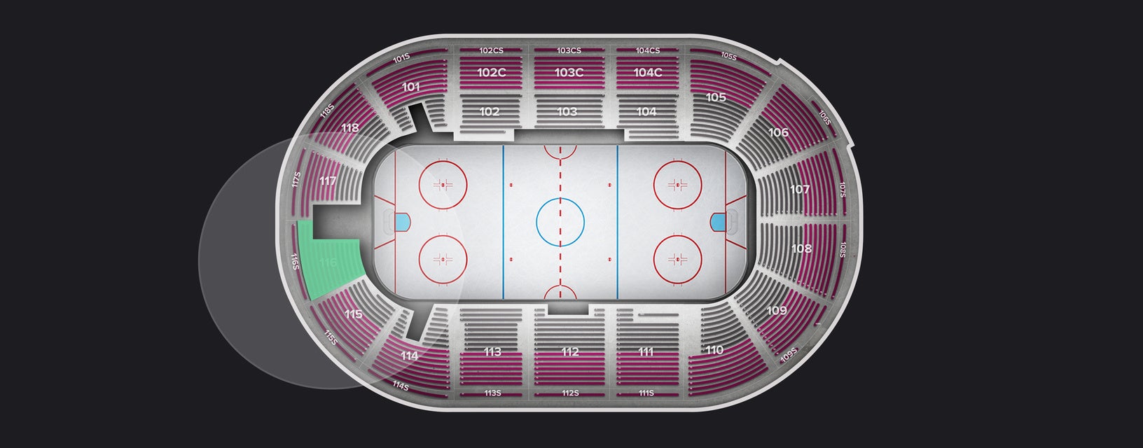 Seat view from Section