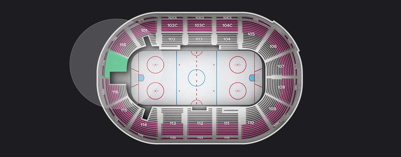 Seat view from Section