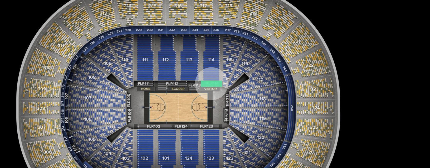 Seat view from Floor