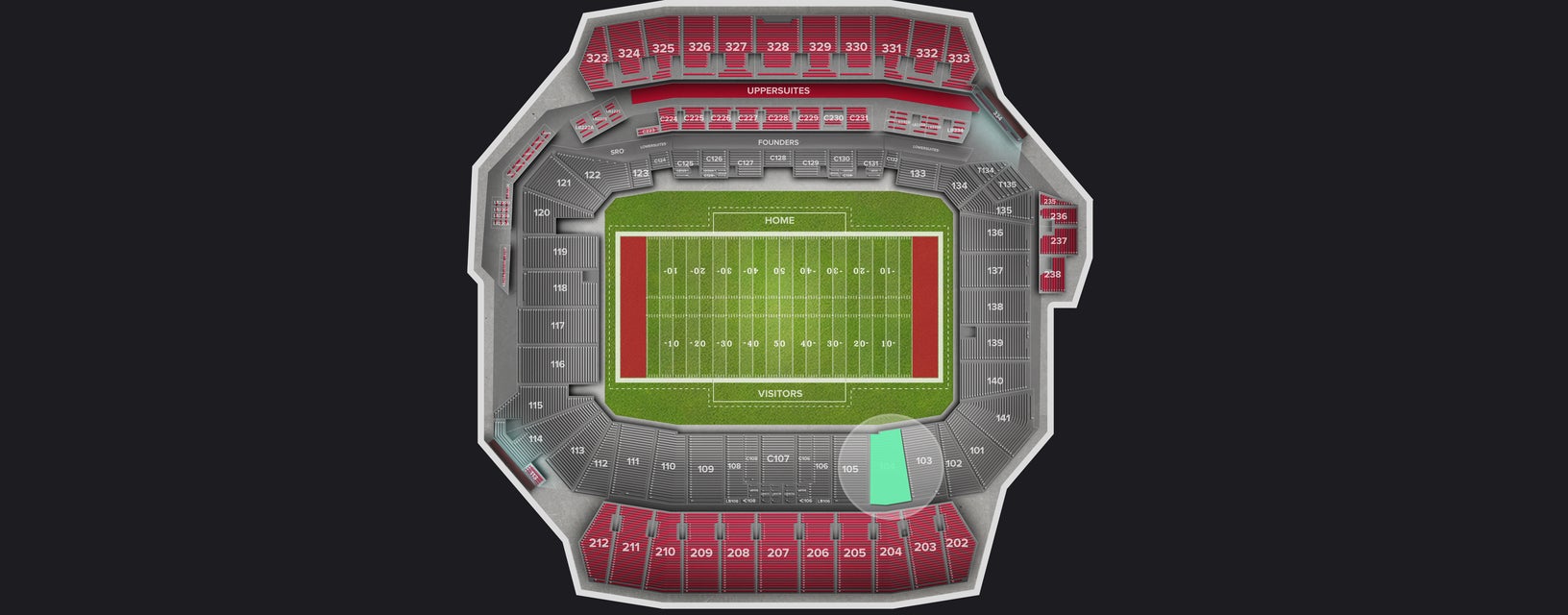 Seat view from Lower