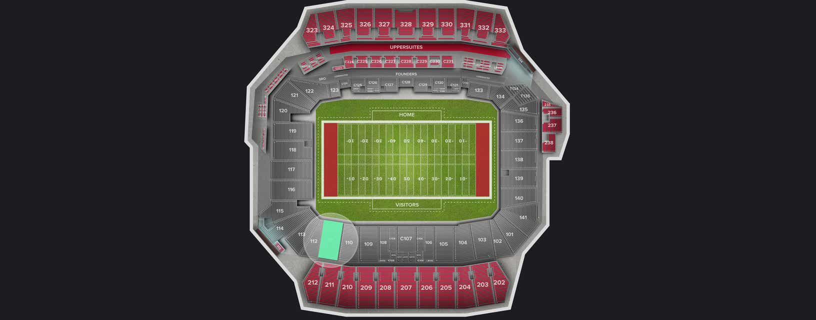 Seat view from Lower