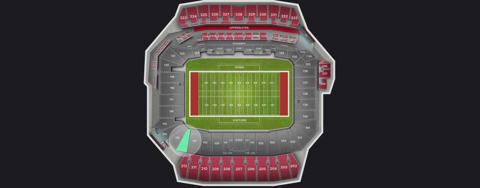 Seat view from Lower