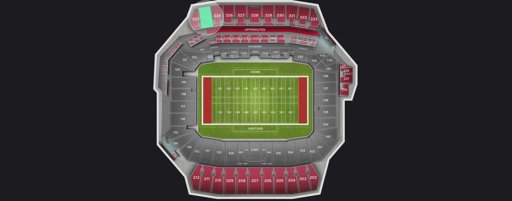 Seat view from Upper