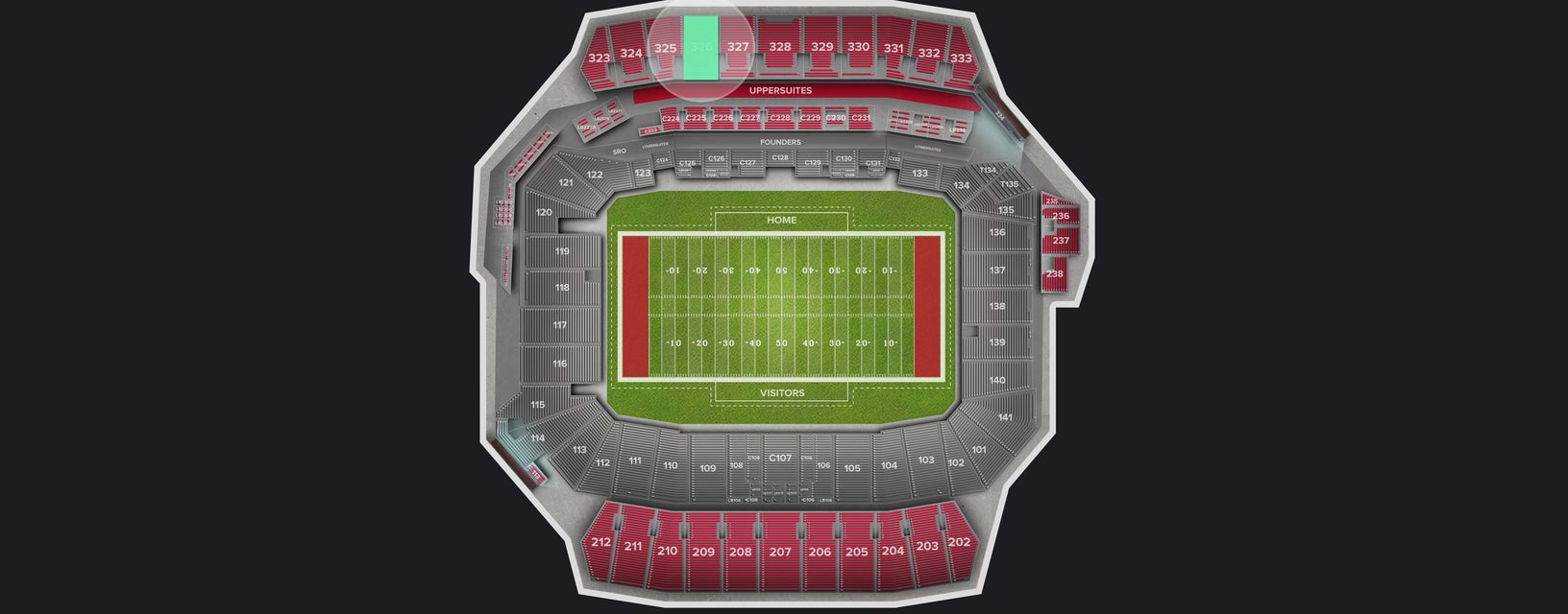 Seat view from Upper