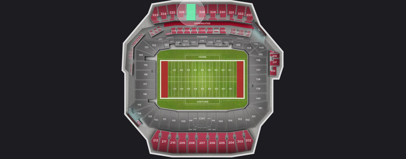 Seat view from Upper