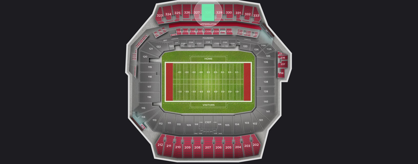 Seat view from Upper