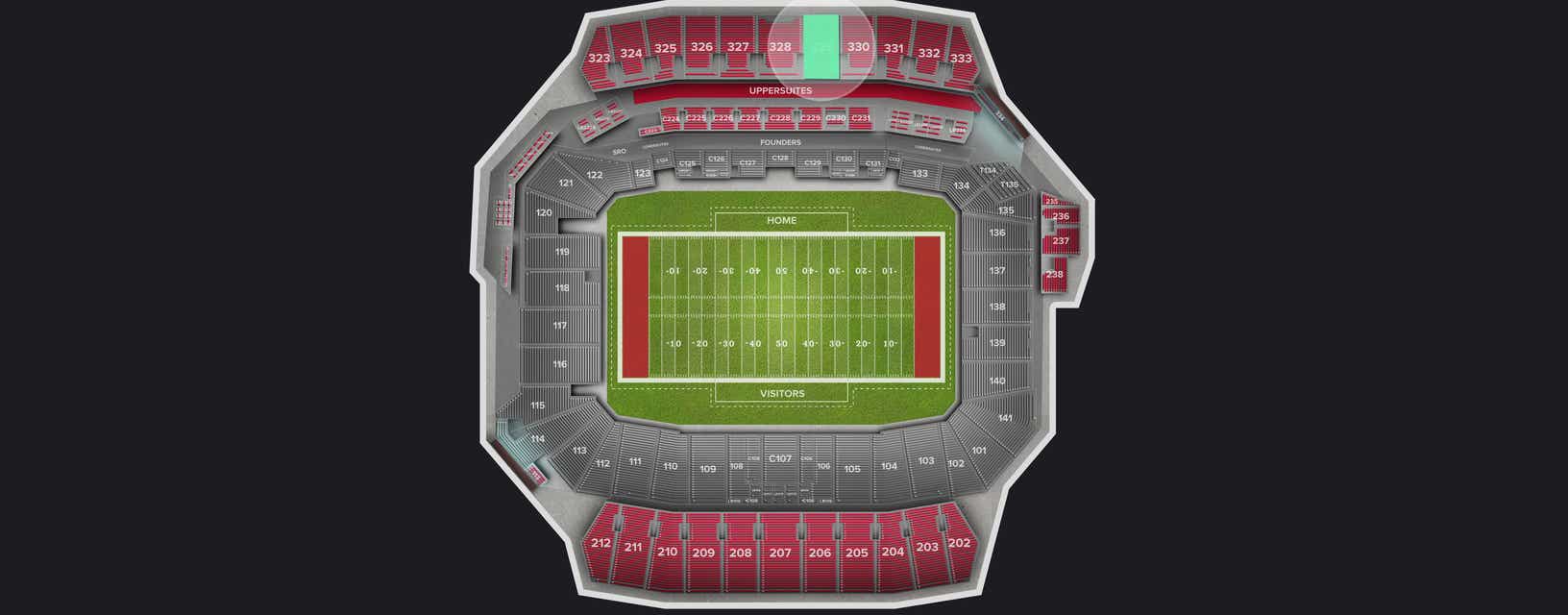 Seat view from Upper