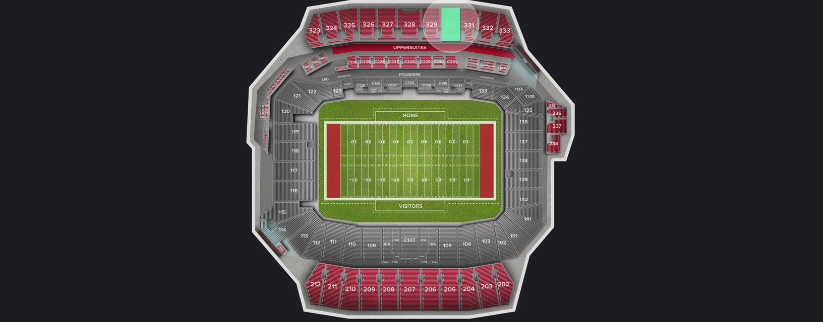 Seat view from Upper