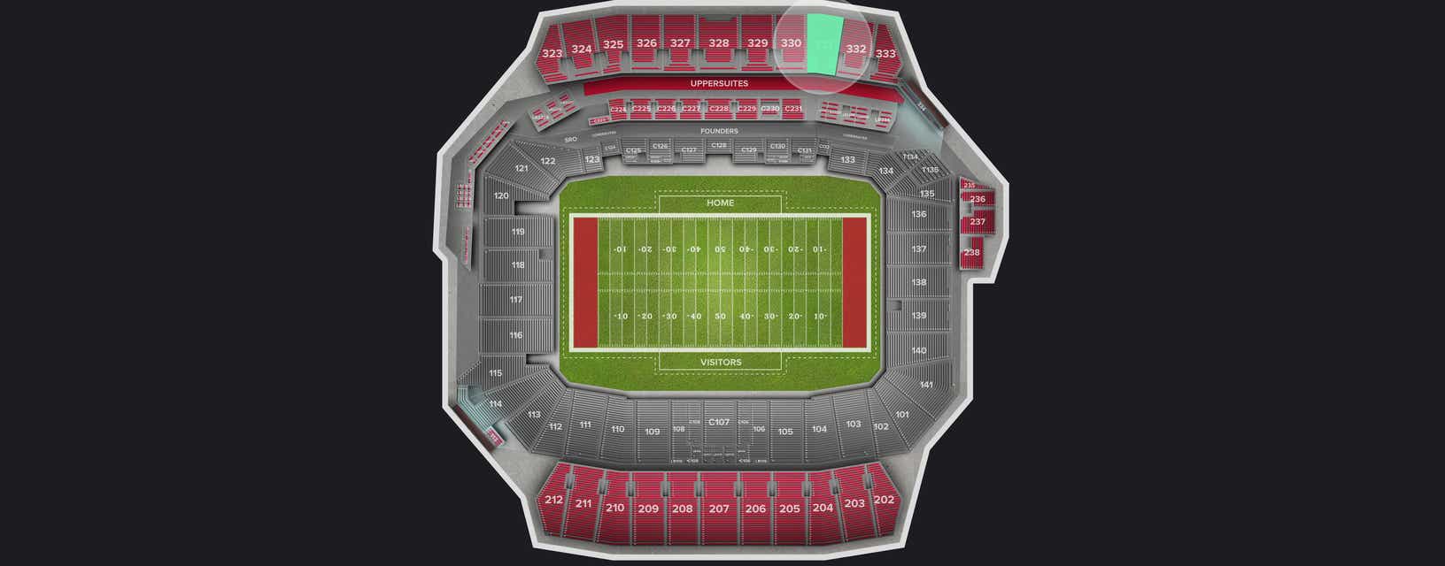 Seat view from Upper
