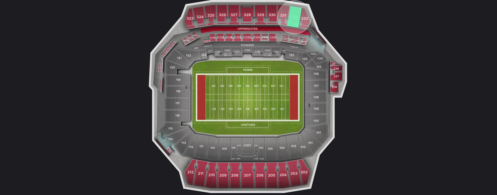Seat view from Upper
