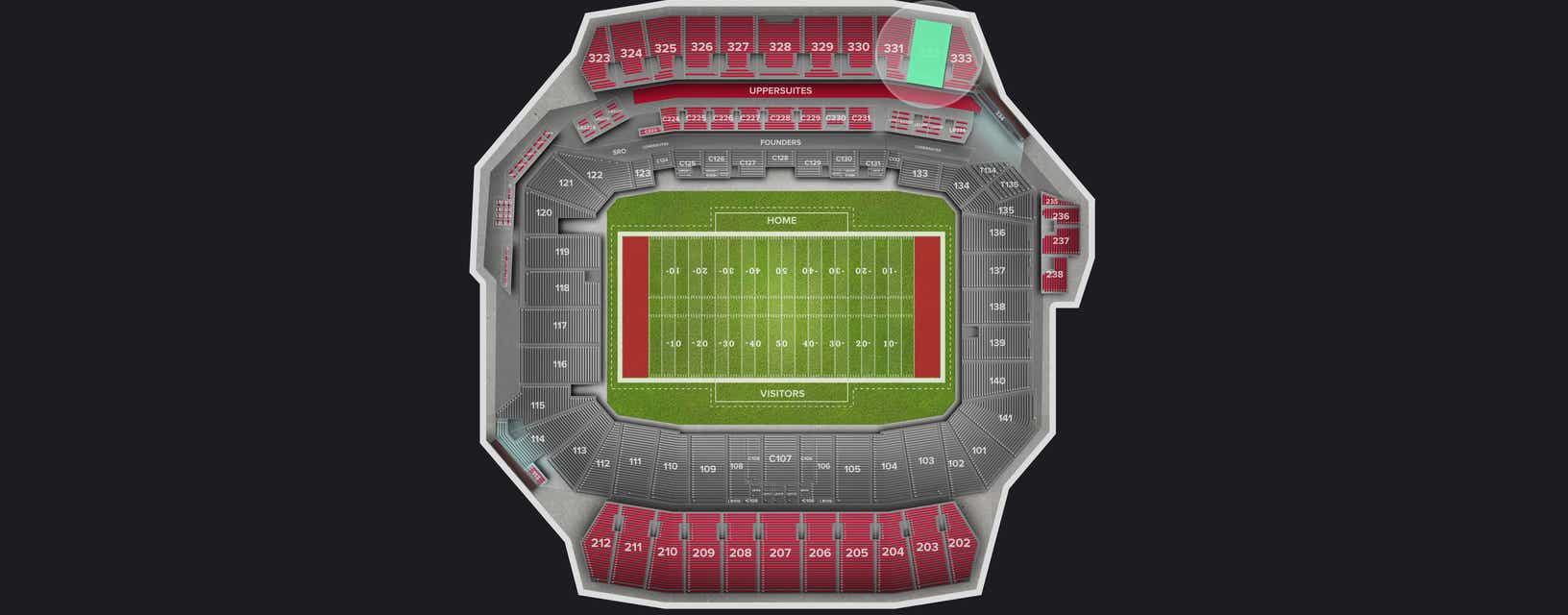 Seat view from Upper